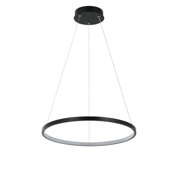 Lampa wisząca Ring 40 cm czarna LED 22W CCT