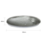 Plafon Luna planeta 38 cm szary LED 24W 4000K