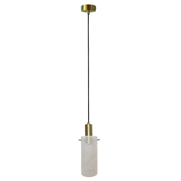 Lampa wisząca Tirana 1 biało-złota 1xE27