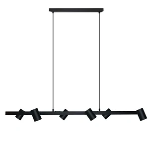 Lampa wisząca Snow 6 115 cm czarna 6xGU10