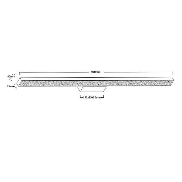 Kinkiet Aqua 92 cm biały LED CCT IP44
