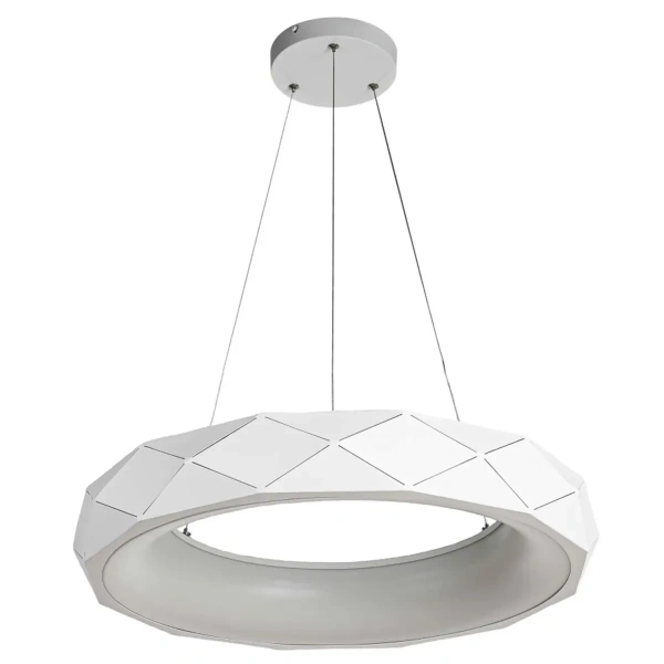Lampa wisząca Reus biała LED 4000K