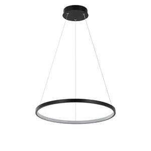 Lampa wisząca Ring 40 cm czarna LED 3000K