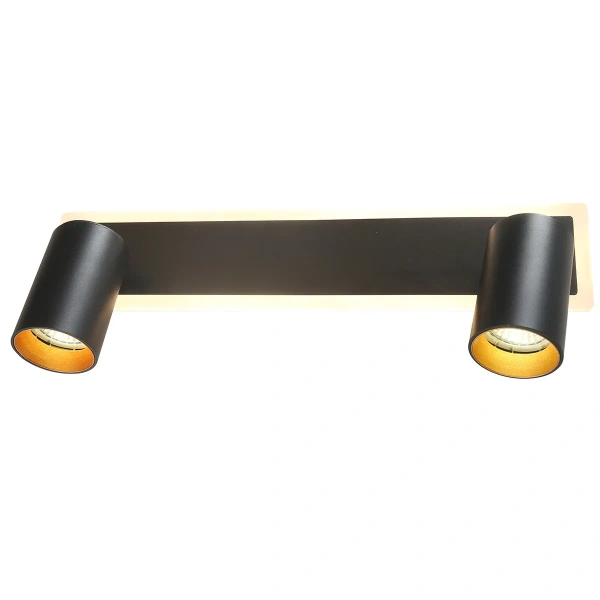 Spot sufitowy Parma 2 czarny 2xGU10 + LED 8W CCT