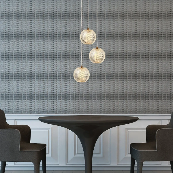 Lampa wisząca Diamond 3 złota LED CCT