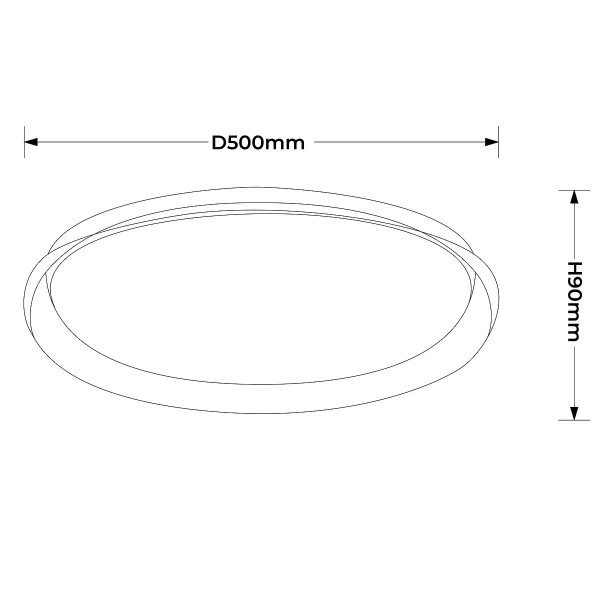 Plafon Trego 50 cm biały LED 35W CCT
