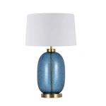 Lampa stołowa Amur niebieska 1xE27