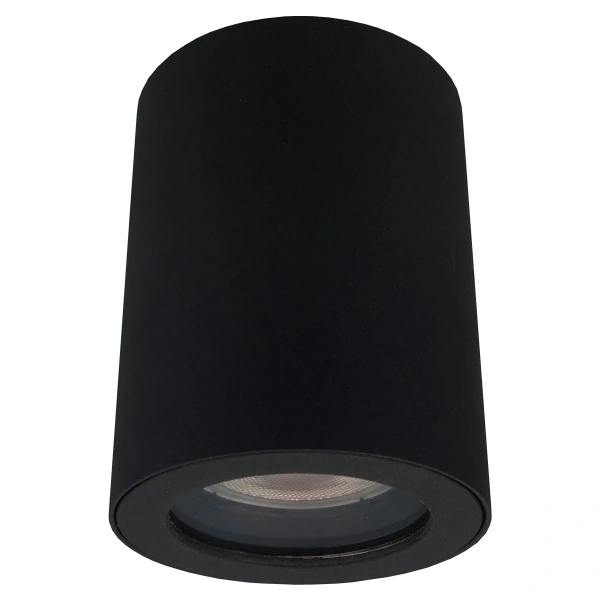 Tuba natynkowa Faro czarna 1xGU10 IP65