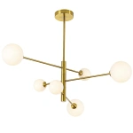 Lampa wisząca Dorado 6 złota 6xG9