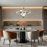 Lampa wisząca Marissa Cristal złota LED 48W CCT