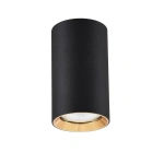 Tuba natynkowa Manacor 13 cm czarno-złota 1xGU10