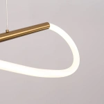 Lampa wisząca Meleca S złota LED CCT