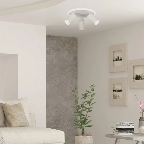 Plafon Parma 3 okrągły biały 3xGU10 + LED 13W CCT