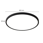Plafon California 40 cm czarny LED 36W CCT
