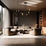 Lampa wisząca Arizona 9 czarno-złota 9xGU10