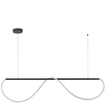 Lampa wisząca Meleca M czarna LED 36W CCT