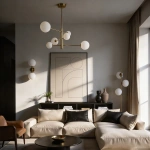 Lampa wisząca Dorado 6 złota 6xG9