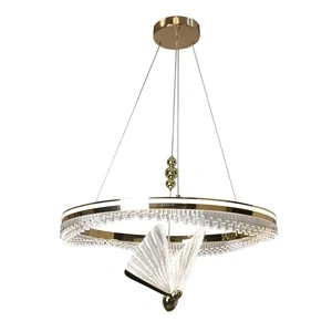 Lampa wisząca Marissa Cristal złota LED 48W CCT
