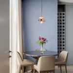 Lampa wisząca Palla mała miedziana 1xE14