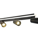 Plafon Parma 70 cm czarny 4xGU10 + LED 20W CCT