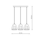 Lampa wisząca Melt czarna 3xE27