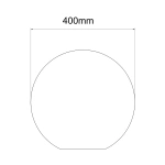 Lampa ogrodowa Gaja 40 cm biała 1xE27 IP65