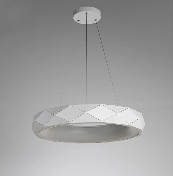 Lampa wisząca Reus biała LED 4000K