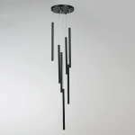 Lampa wisząca Lungo 7 czarna 7xG9