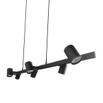 Lampa wisząca Snow 6 115 cm czarna 6xGU10