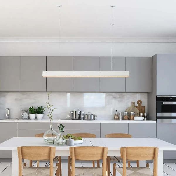 Lampa wisząca Mira L biała LED 45W CCT