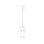 Lampa wisząca Manacor biała 1xGU10