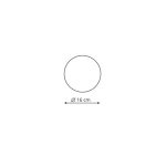 Plafon Platillo 16 cm biały LED 6W 3000K