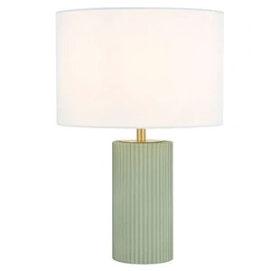 Lampa stołowa Tokio miętowa z białym abażurem 1xE27