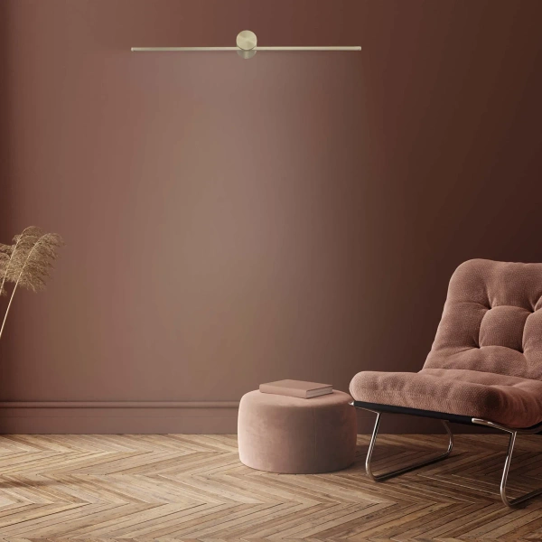 Kinkiet Modern Slim 60 cm złoty LED 3000K IP44