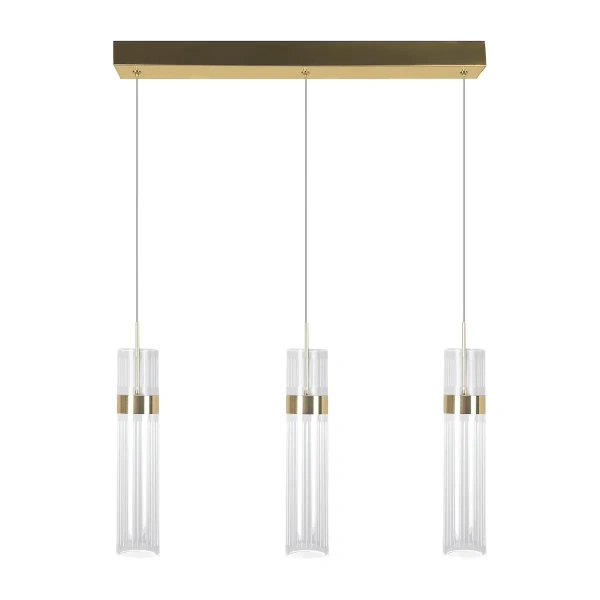 Lampa wisząca Ambiente 3 złota LED CCT
