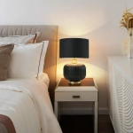 Lampa stołowa Tamiza 48 cm czarna 1xE27