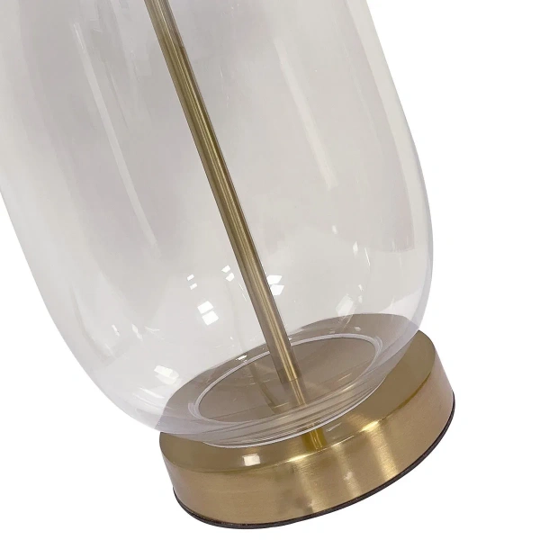 Lampa stołowa Amur transparentno-czarna 1xE27