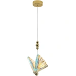 Lampa wisząca Mariposa 1 złota z kolorowymi elementami LED CCT