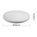 Plafon York 2w1 33 cm biały LED 4000K
