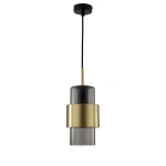 Lampa wisząca Miele dymno-złota 1xE27