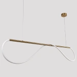 Lampa wisząca Meleca M złota LED CCT