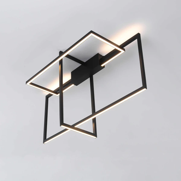 Lampa sufitowa Frame czarna LED 3000K