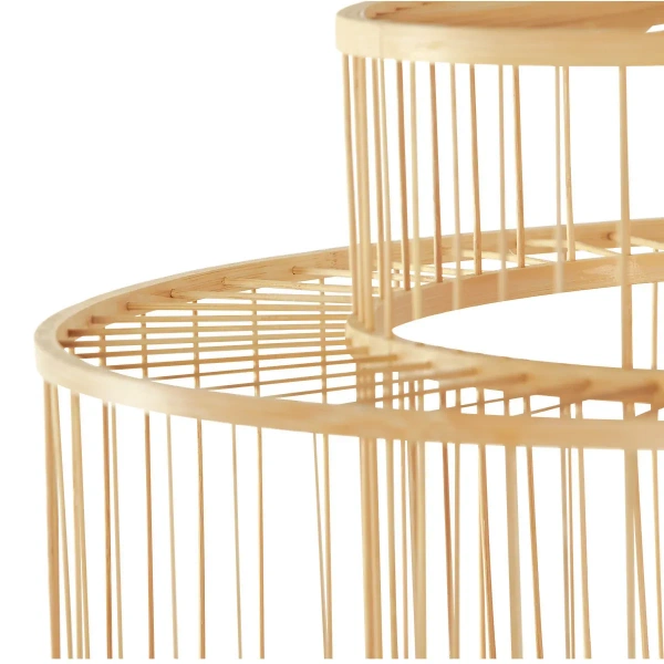 Lampa wisząca Stela rattanowa beżowa 1xE27