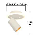 Spot sufitowy Parma 1 biały 1xGU10 + LED 5W CCT