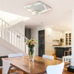 Plafon Parma 2 kwadratowy biały 2xGU10 + LED 36W CCT