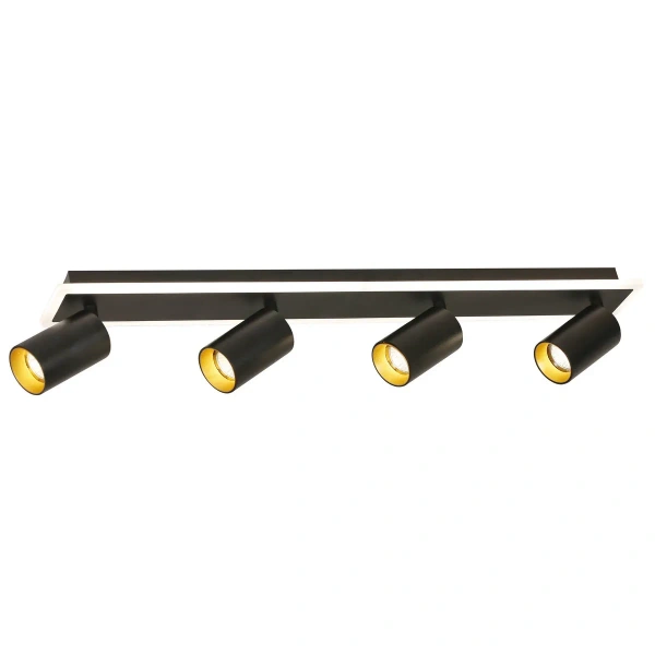 Plafon Parma 70 cm czarny 4xGU10 + LED 20W CCT