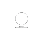 Plafon Platillo 21 cm złoty LED 12W CCT