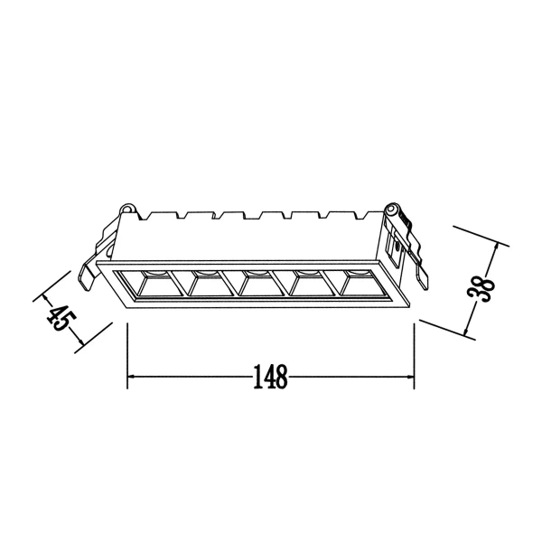 Oczko podtynkowe Solar 5 białe LED 8W 3000K