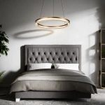 Lampa wisząca Midway Cristal Triangle mała złoto-transparentna LED CCT