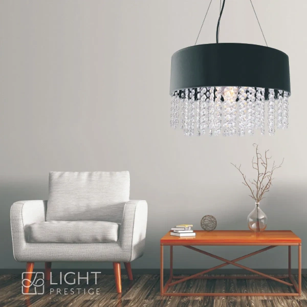 Lampa wisząca Madryt czarna 1xE27